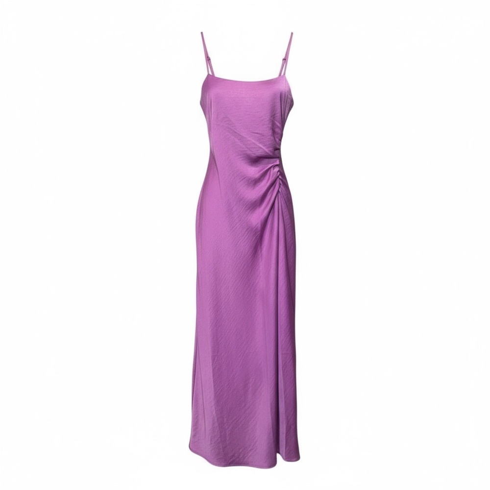 House of Harlow Purple Midi Satin Slip Dress XS
